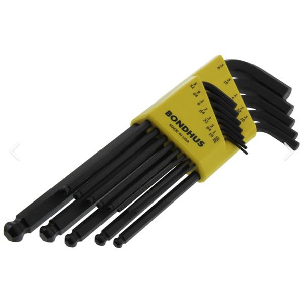 美國Bondhus波頭六角端L型扳手HLX9MSG