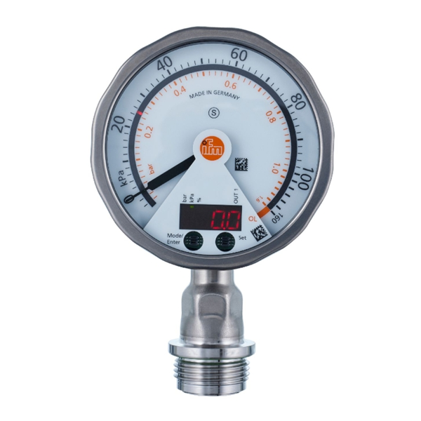 德國IFM易福門帶模擬顯示屏的齊平式壓力傳感器PG2738 PG-,25BREA01-MFRKG/US/ /P