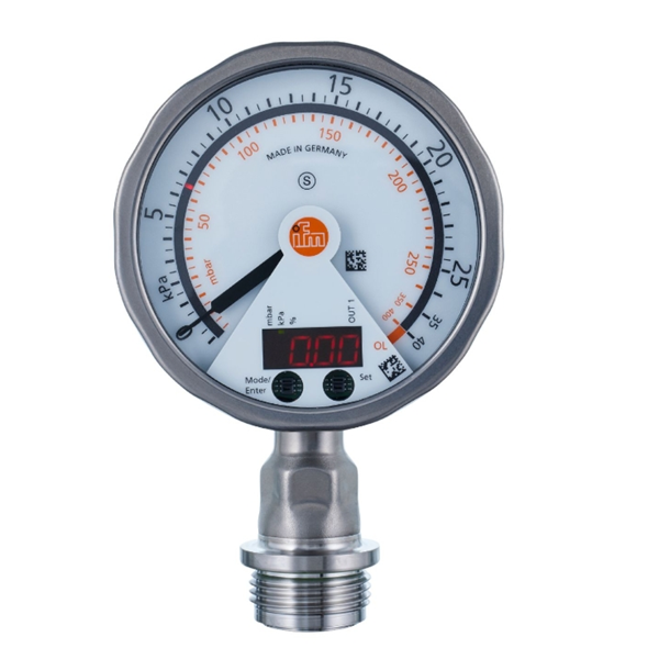 德國IFM易福門帶模擬顯示屏的齊平式壓力傳感器PG2738 PG-,25BREA01-MFRKG/US/ /P