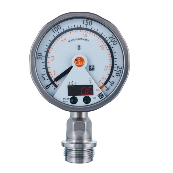 德國IFM易福門帶模擬顯示屏的齊平式壓力傳感器PG2738 PG-,25BREA01-MFRKG/US/ /P