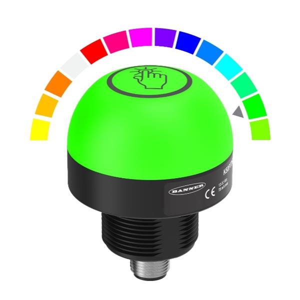 BANNER邦納美國(guó) K50 Pro 觸摸按鈕系列拾取指示燈K50PTVAMGRY3Q