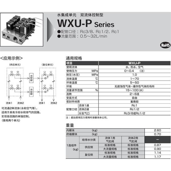 CKD喜開理水集成單元WXU-P-S-2-L-S11-N-10-04-A0N1